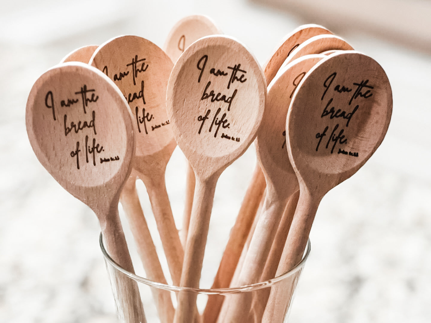 Custom engraved wooden spoons