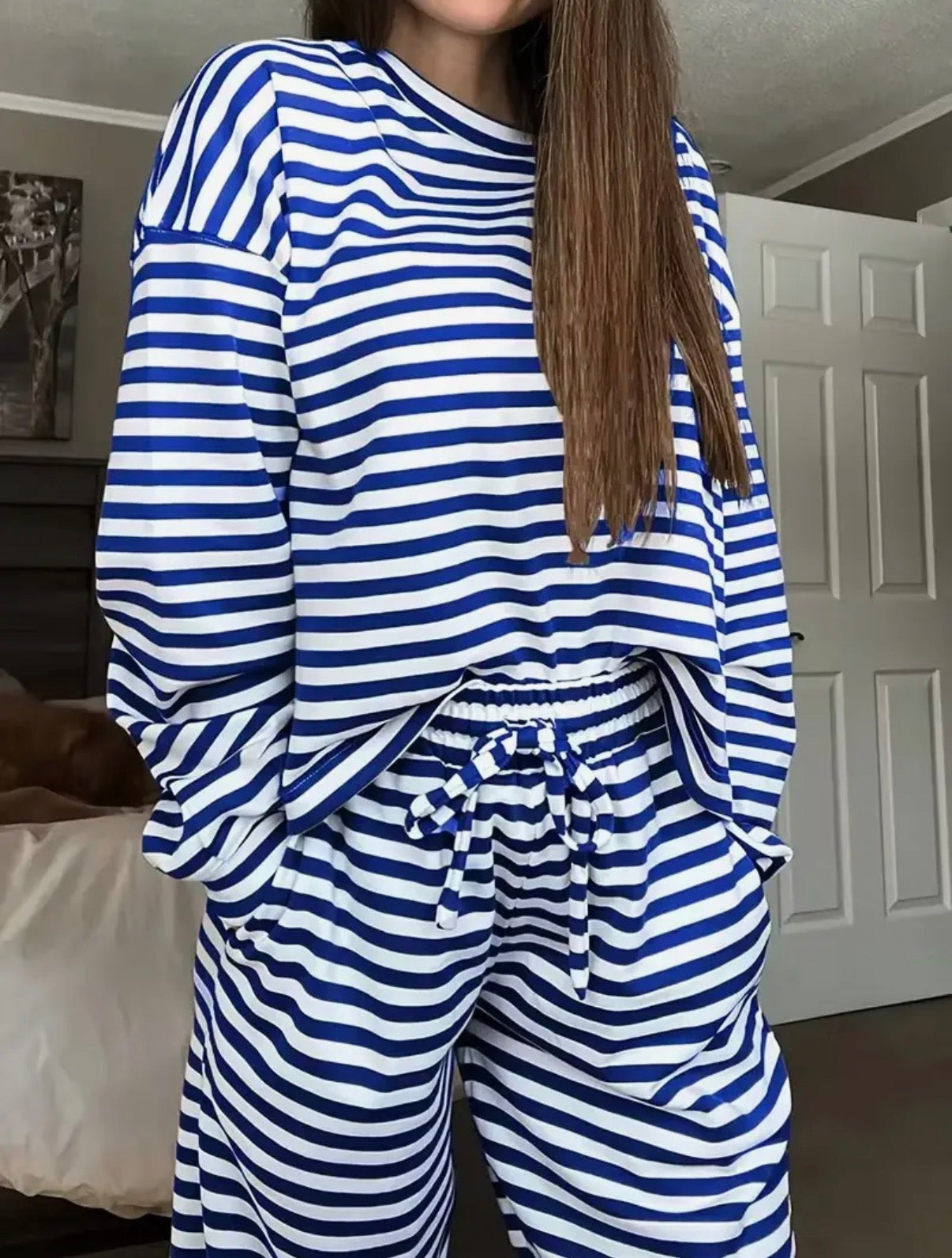 Striped Blue&white lounge set