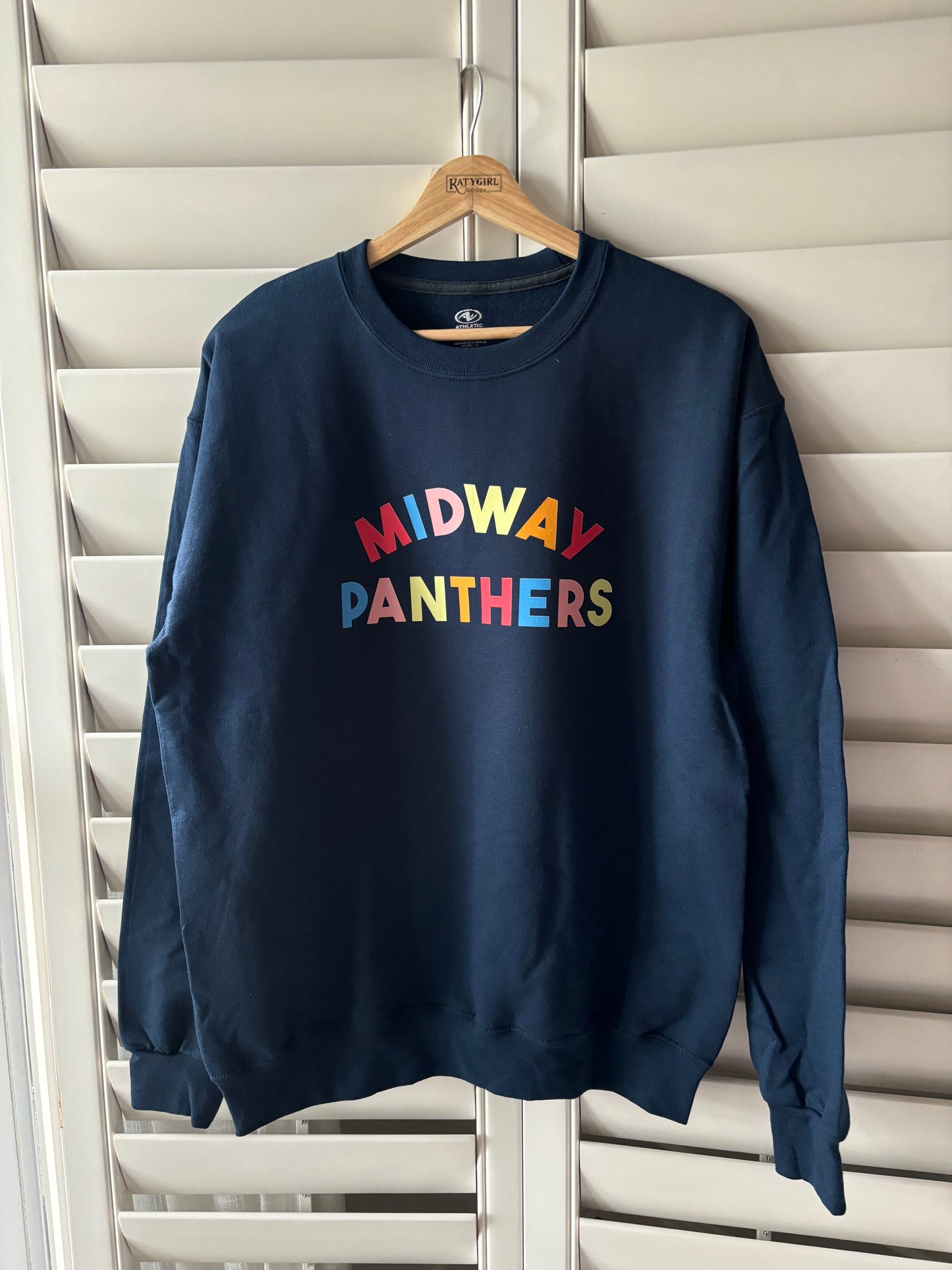 Colorful Midway Panthers sweatshirt / youth hoodie