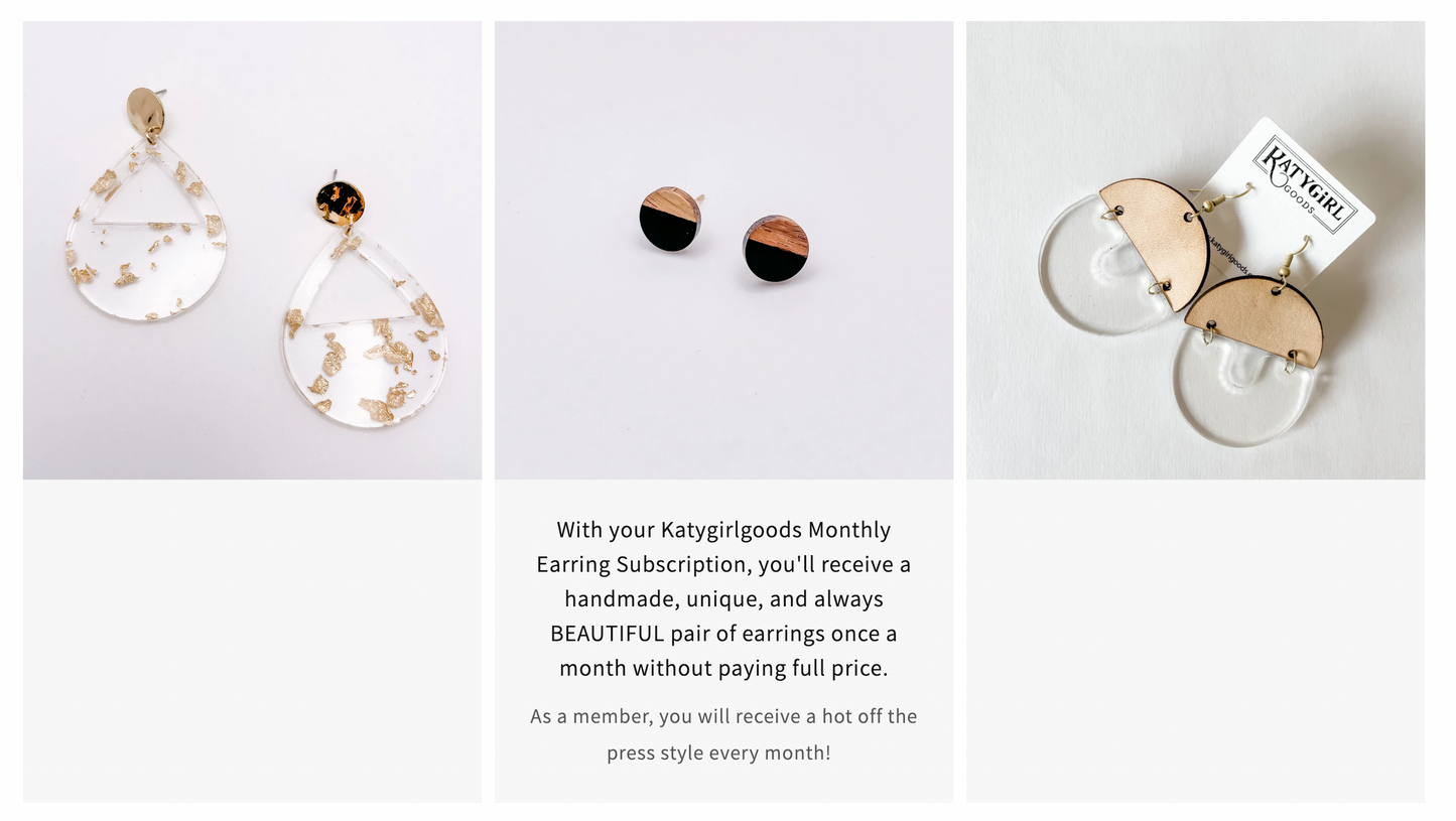 Custom Monthly Earring Subscription