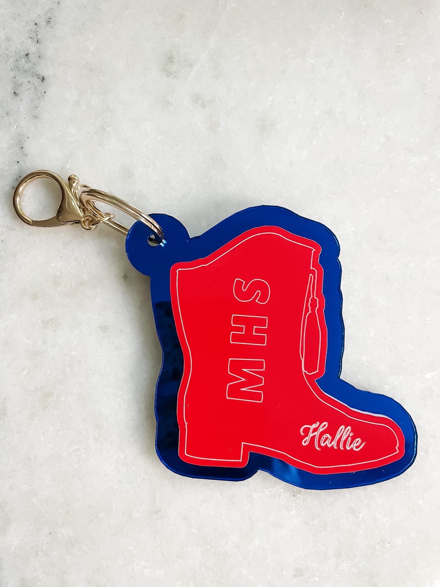 Custom sports bag tag / keychain